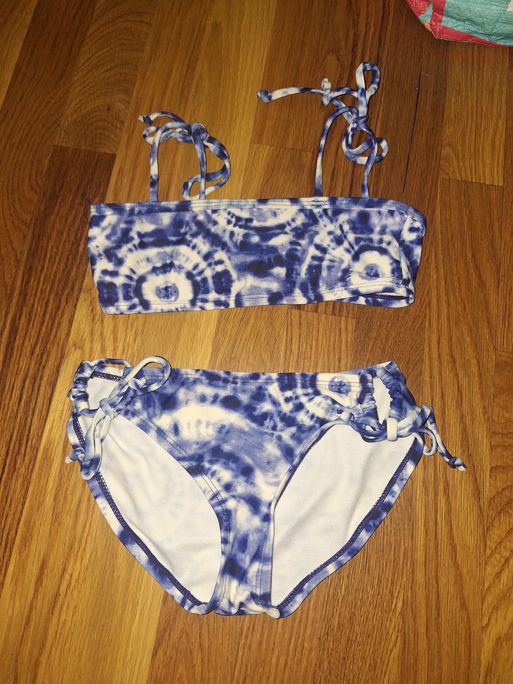 Kamik Blue Tie-Dye Two-Piece Girls Swim Bikini